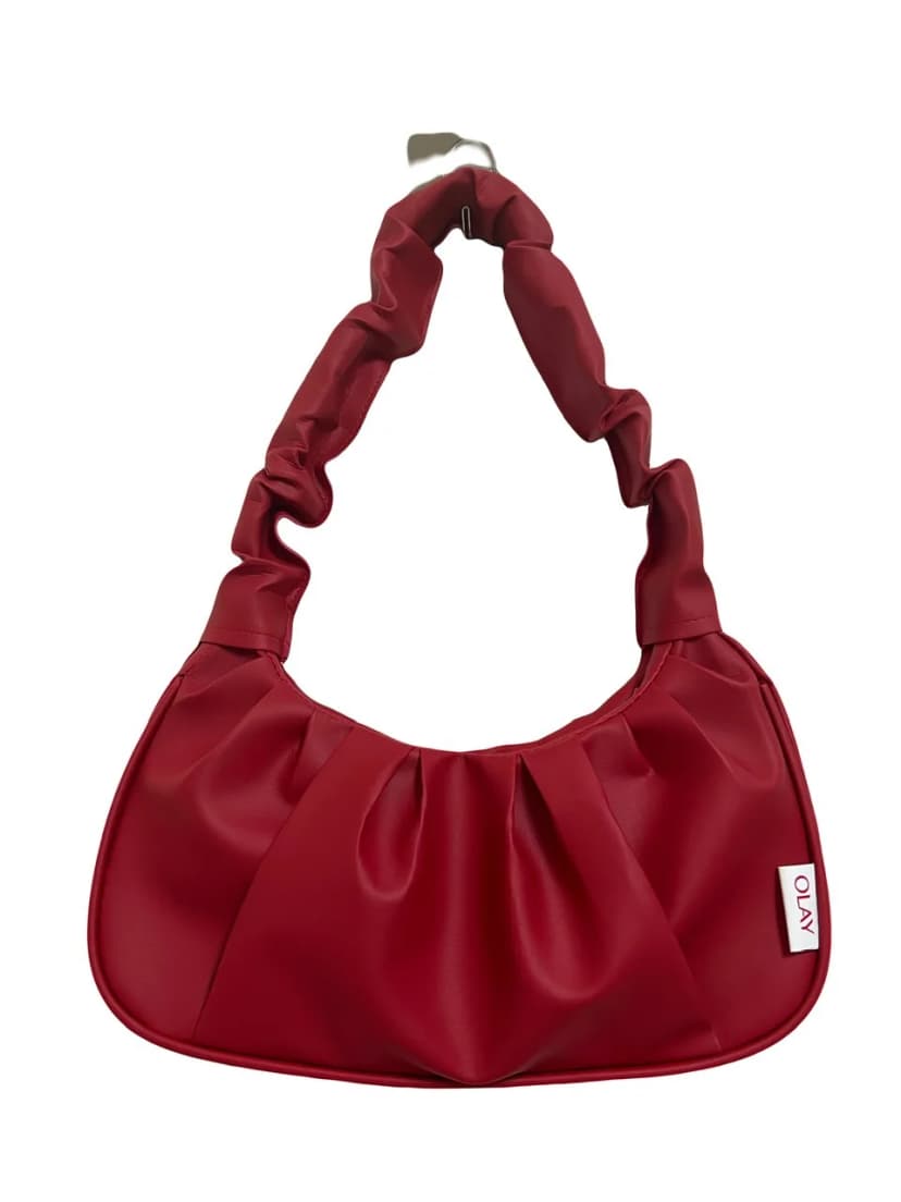 Faux Leather Shoulder Bag