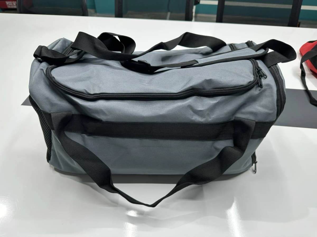 Practical Grey Duffel Bag 1