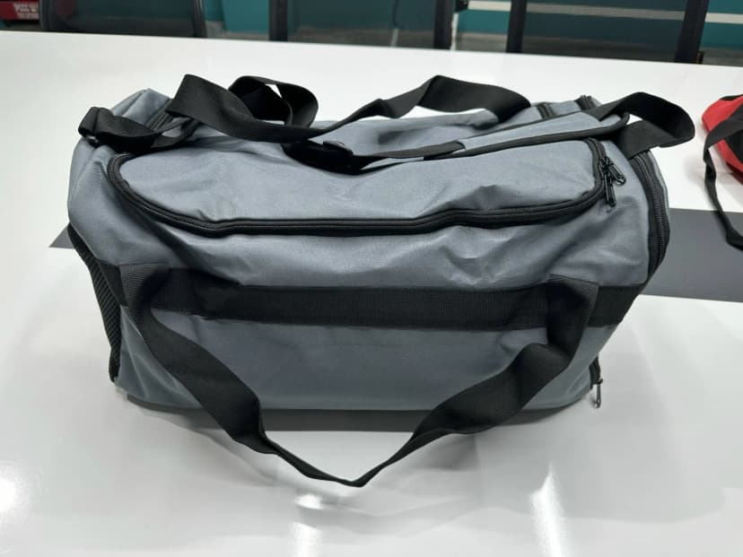 Practical Grey Duffel Bag
