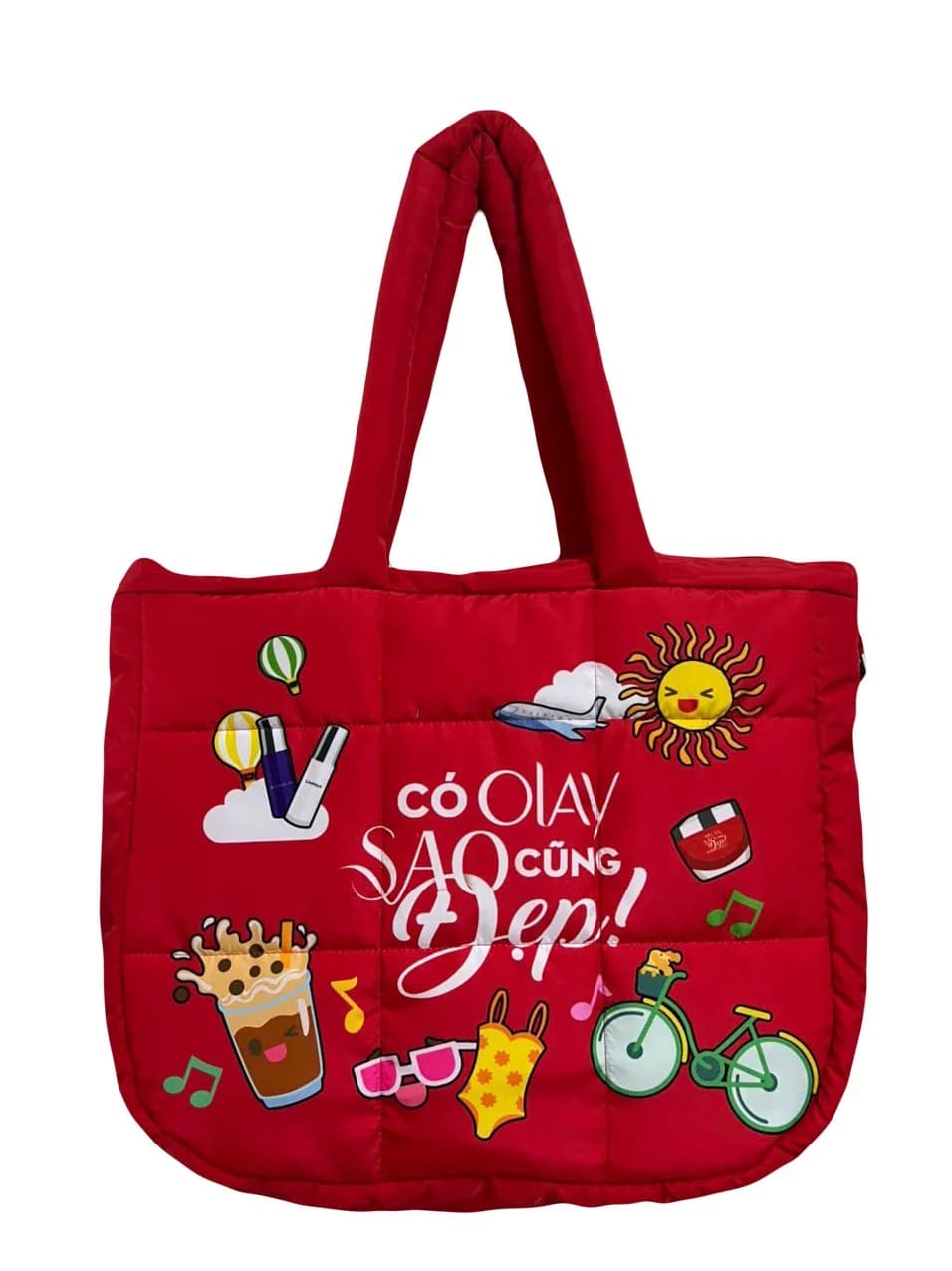 Two-Layer Puffer Tote Bag 1