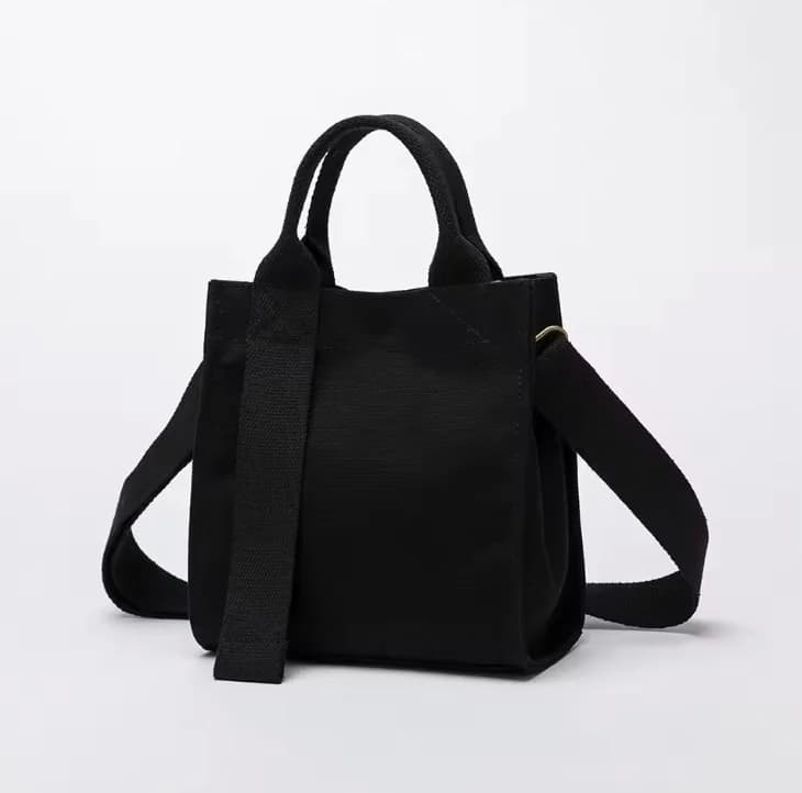 Black Canvas Tote 1
