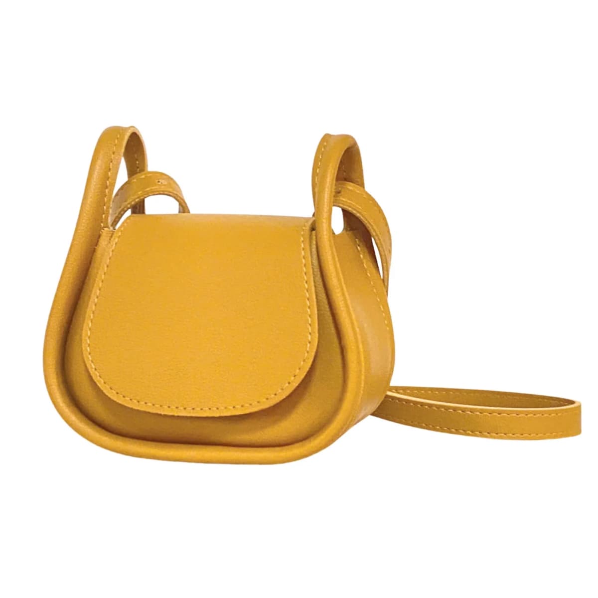 Faux Leather Saddle Crossbody Bag 1